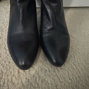 Bandolino Elegant Black Leather Tall Women's Boots